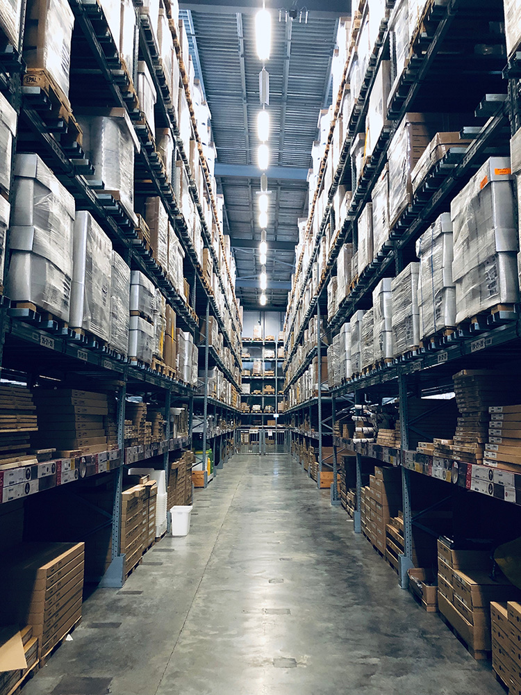 a warehouse full of packages